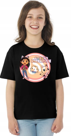 3016 Koszulka Dziecięca Koci Domek 104 Czarna Inna marka