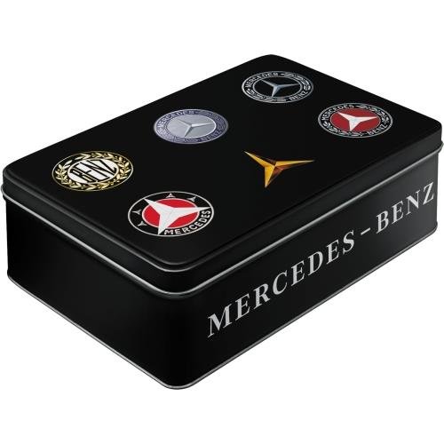 30746 Puszka Płaska Mercedes-Benz - Logo Nostalgic-Art Merchandising