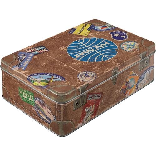 30753 Puszka Płaska Pan Am Travel Sticke Nostalgic-Art Merchandising