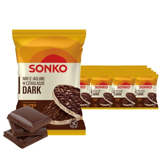 30x SONKO Wafle jaglane w czekoladzie deserowej 30g Inna marka