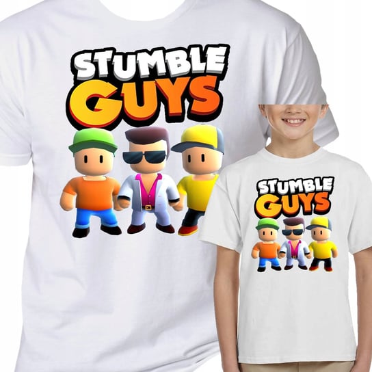 3158 Stumble Guys Koszulka Dziecięca Gra 128 Inna marka