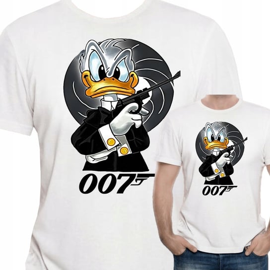 3196 Koszulka Śmieszna Kaczor Donald Bond 007 L Inna marka