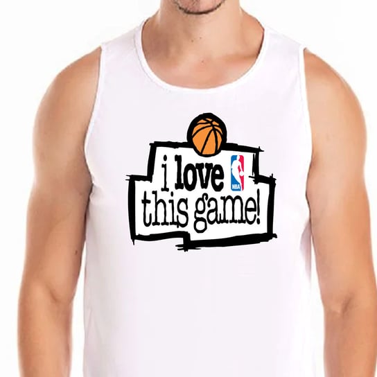 3209 Tank Top Koszulka I Love This Game Jordan L Inna marka