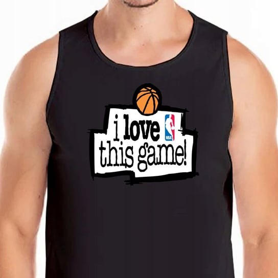 3209 Tank Top Koszulka I Love This Game L Czarna Inna marka