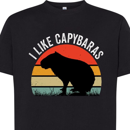 3216 Koszulka Gryzoń Capybara Kapibara L Czarna Inna marka