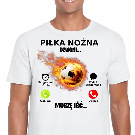 3285 Koszulka Piłka Nożna Dzwoni Muszę Iść M Inna marka