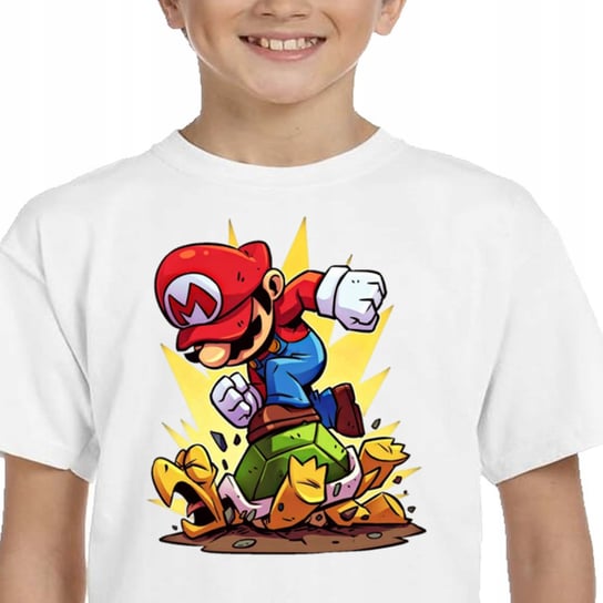 3305 Śmieszna Koszulka Super Mario Bros Żółw 140 Inna marka