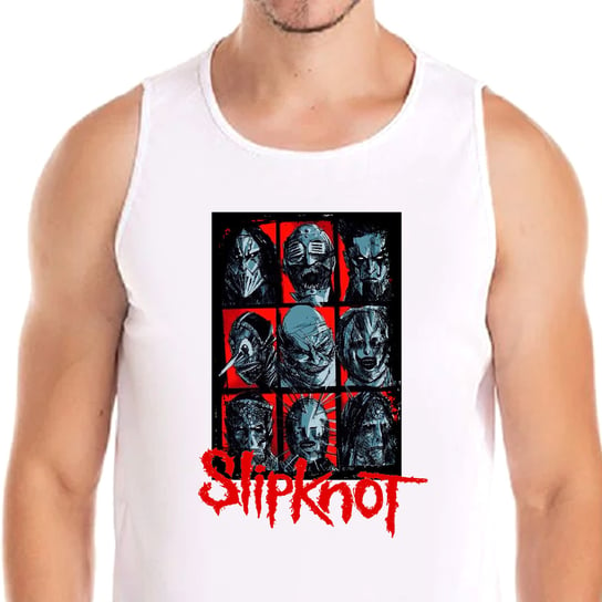 3348 TANK KOSZULKA SLIPKNOT Heavy Metal ROCK HORROR XL Inna marka