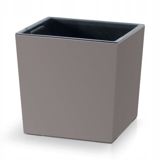 344030 Donica ogrodowa z wkładem 29,5 x 29,5 x 29 cm mocca PROSPERPLAST PROSPERPLAST