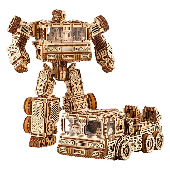 3D Drewniane Puzzle Timbertron Ultima mechaniczne Robot Model 1212 el. Wood Trick