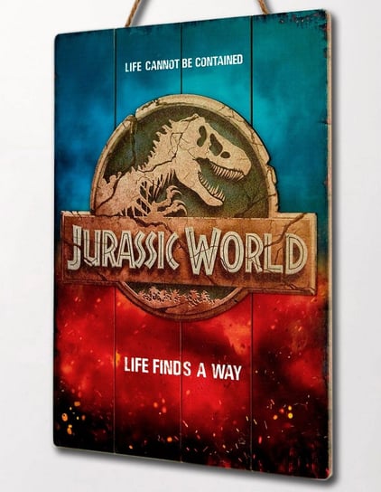 3D Drewniany Obraz Jurassic World Life Znajduje Międzynarodową Drogę Grupo Erik