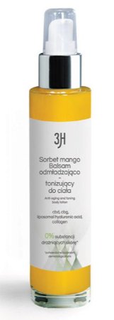 3H, Balsam odmładzająco-tonizujący z CBD Sorbet mango, 100 ml 3H