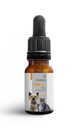 3H Olejek cbd 2% dla zwierząt + olej z dorsza, 10 ml Inna marka