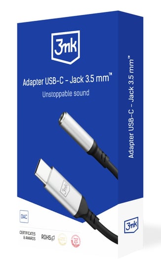 3mk Adapter USB-C - Jack 3,5 mm Accessories 3MK