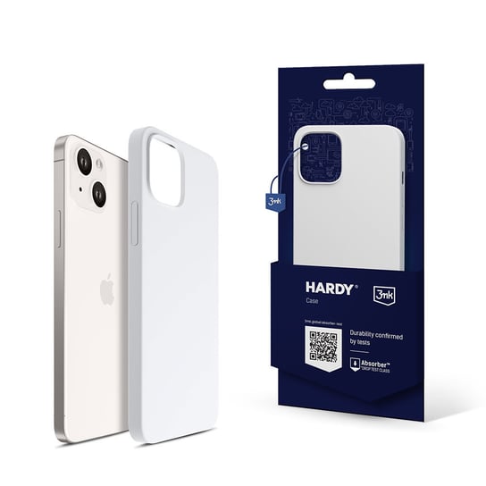 3MK, Etui na telefon Apple iPhone 15 Hardy Silicone MagCase, Silver-White 3MK