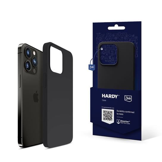 3MK, Etui na telefon Apple iPhone 15 Pro Hardy Silicone MagCase, Graphite 3MK