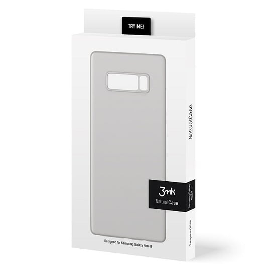 3MK Etui NC Sam Note 8 biały white, Natural Case 3MK