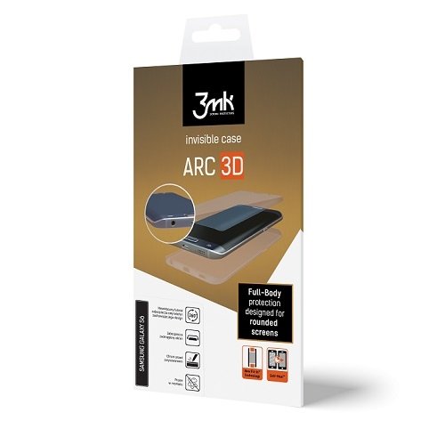 3MK Folia ARC 3D Fullscreen Sam G935 S7 Edge, przód, tył, boki 3MK