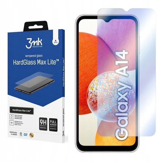 3MK HG Max Lite szkło hartowane do Samsung Galaxy A14 5G / 4G A145 A146 3MK