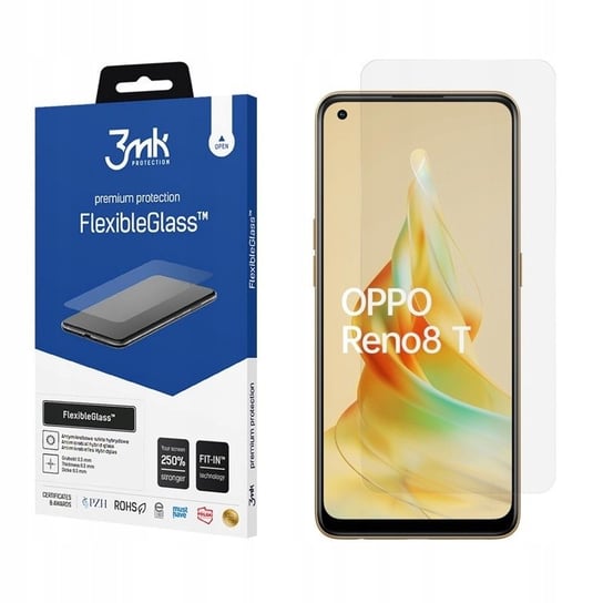 3MK HYBRYDOWE SZKŁO do OPPO Reno 8T 4G FLEXIBLE GLASS hybrydowe 3MK