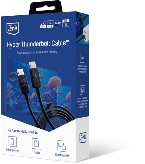 3mk Hyper ThunderBolt Cable 240W Accessories 3MK