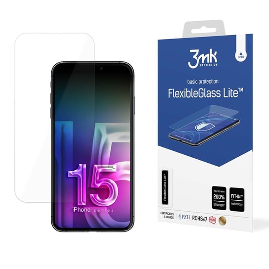 3MK, Szkło do telefonu Apple iPhone 15 FlexibleGlass Lite 3MK
