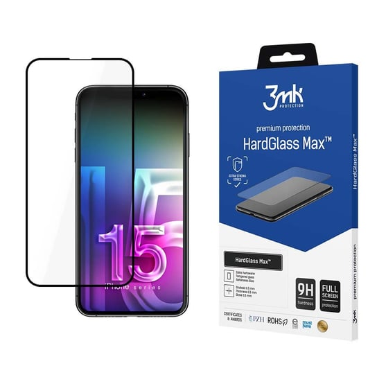 3MK, Szkło do telefonu Apple iPhone 15 HardGlass Max 3MK