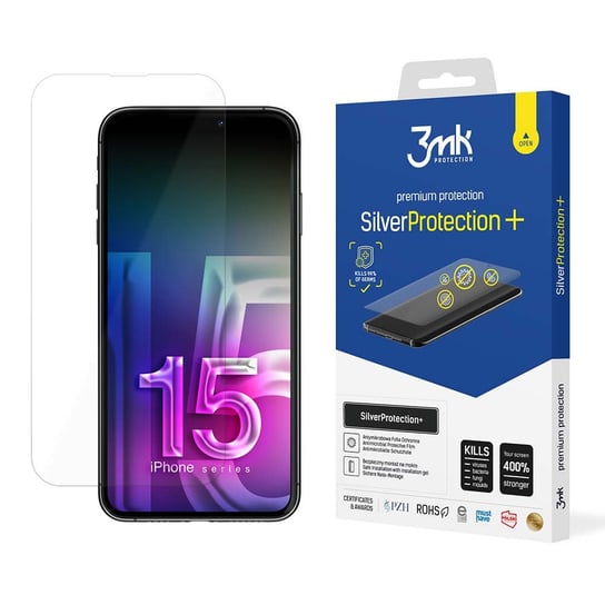 3MK, Szkło do telefonu Apple iPhone 15 Pro Max SilverProtection+ 3MK