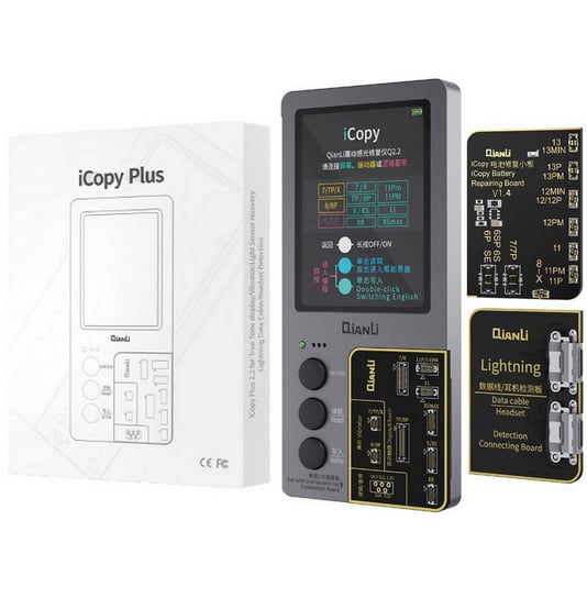 3w1 QianLi iCopy Plus 2.2 Programator LCD EEPROM TrueTone / Baterii do iPhone 6-13 QianLi