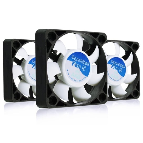 3x AABCOOLING SUPER SILENT FAN 5 cm WIATRAK WENTYLATOR DO DEKODER-A RTV 50mm 17.5dB SWITCH DRUKARKA 3D AABCOOLING