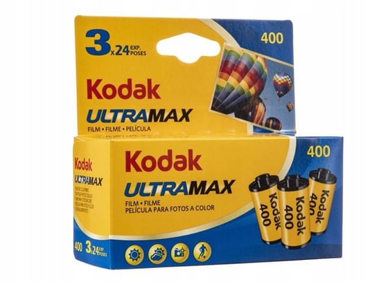 3X Film Klisza Kolor Negatyw Kodak 135 Ultramax 24 Kodak