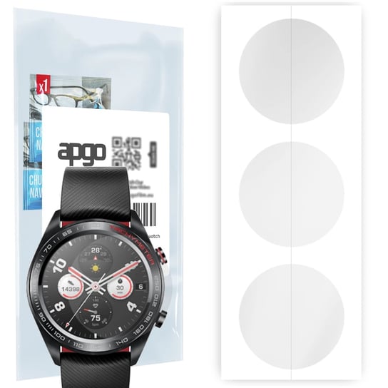 3x Folia hydrożelowa do Honor Watch Magic - apgo Smartwatch Hydrogel Protection Ochrona na ekran smartwatcha apgo