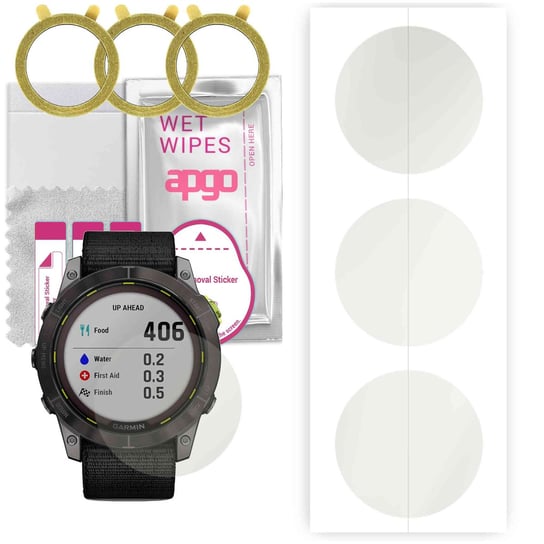 3x Folia hydrożelowa MATOWA do Garmin Enduro 2 - apgo Smartwatch Hydrogel MATTE Protection Ochrona na ekran smartwatcha apgo