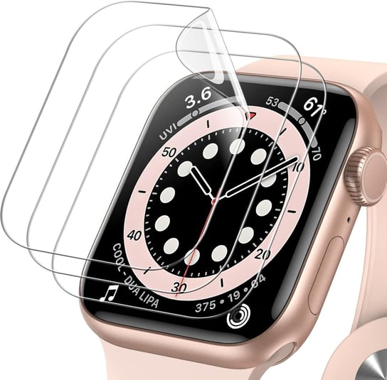 3x FOLIA OCHRONNA NA EKRAN APPLE WATCH 4/5/6/SE 40mm HD PEŁNE KRYCIE TPU Amazon