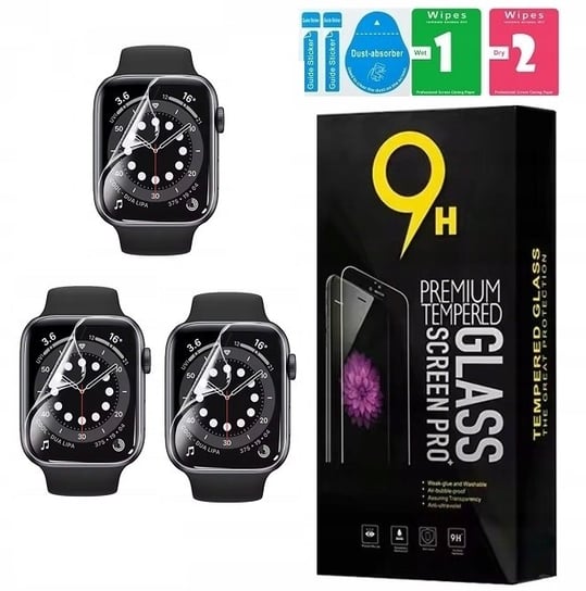 3X HYDROŻELOWA FOLIA DO APPLE WATCH 6 5 4 3 SE 44 MM ZESTAW OCHRONA EKRANU Inna marka