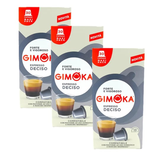 3x Kapsułki do ekspresu GIMOKA Deciso Nespresso 30 sztuk Gimoka