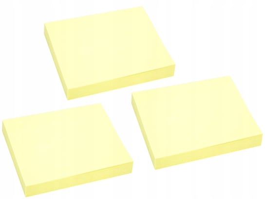 3x karteczki samoprzylepne żółte notes 50x40mm 100k Tres TRES