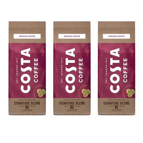 3x Kawa mielona COSTA COFFEE Signature Blend 200 g Costa Coffee