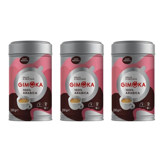 3x Kawa mielona GIMOKA 100% Arabica 250 g Gimoka