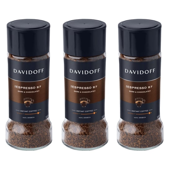 3x Kawa rozpuszczalna DAVIDOFF ESPRESSO 57 SŁOIK 100 g Davidoff