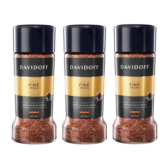 3x Kawa rozpuszczalna DAVIDOFF Fine Aroma 100 g Davidoff