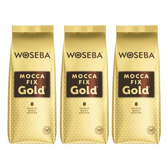 3x Kawa ziarnista WOSEBA Mocca Fix Gold 500 g Woseba