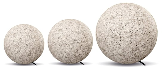 3x Lampa Kula świecąca OGRODOWA FLORA wodoodporna imitacja marmuru Kobi
