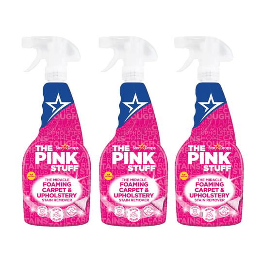 3x Pianka do czyszczenia THE PINK STUFF spray do dywanów i tapicerki 500 ml The Pink Stuff