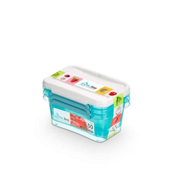 3X Pojemnik Na Żywność Arctic Line 0,5L Pudełko Na Jedzenie Orplast