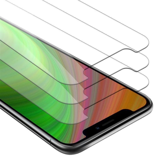 3x Szkło Hartowane Do Apple iPhone XR w KRYSTALICZNIE CZYSTE Folia pancerna Ochronny Tempered Glass Cadorabo Cadorabo