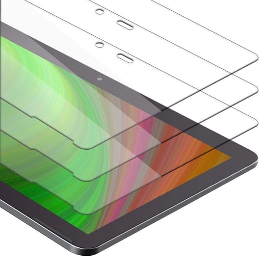 3x Szkło Hartowane Do BQ Aquaris M10 (10.1 cala) w KRYSTALICZNIE PRZEZROCZYSTE Folia pancerna Ochronny Tablet Tempered Glass Cadorabo Cadorabo