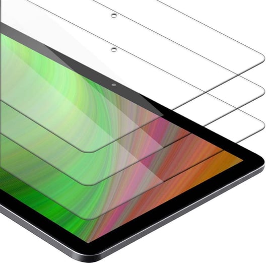 3x Szkło Hartowane Do Huawei MediaPad T5 10 (10.1 cala) w KRYSTALICZNIE PRZEZROCZYSTE Folia pancerna Ochronny Tablet Tempered Glass Cadorabo Cadorabo