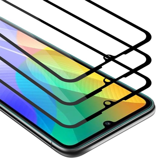 3X Szkło Hartowane Do Huawei Y6P Folia Pancerna Ochronny W Przezroczysty Z Czarnym Tempered Glass Cadorabo Cadorabo