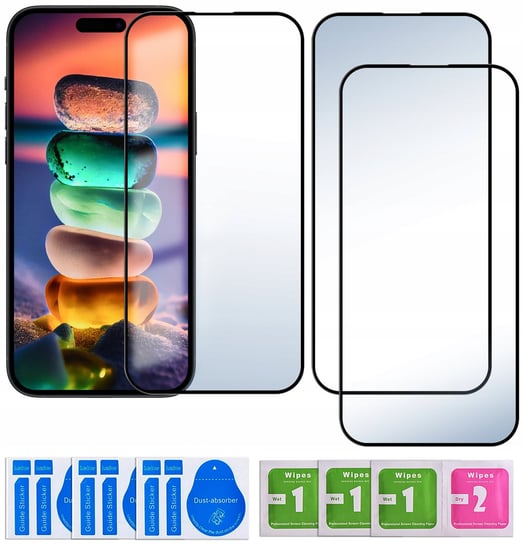 3X Szkło Hartowane Do Iphone 15 Pro Cały Ekran 9H Krainagsm